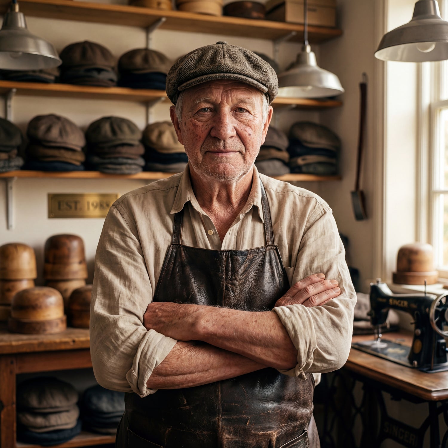 George in his workshop